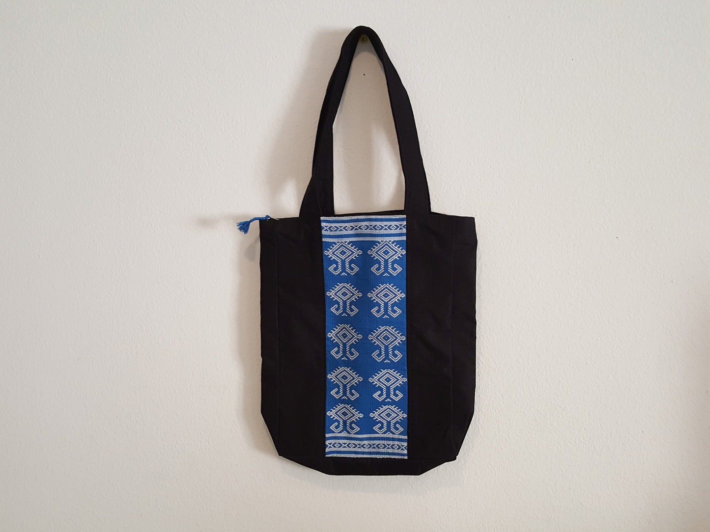 Tote w/Zip-Blue 10 Mm Center