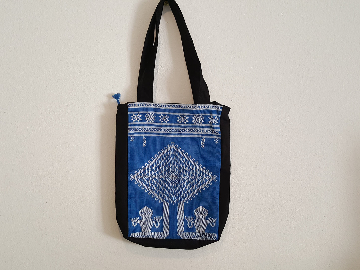 Tote w/zip-Blue Mm w2 PP (s)