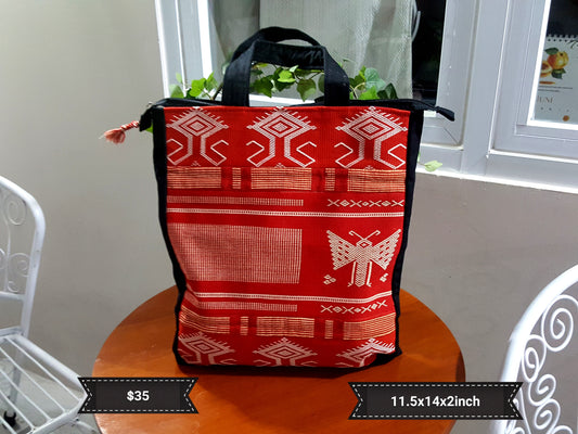 Tote 1Butterfly 3Mamuli Red