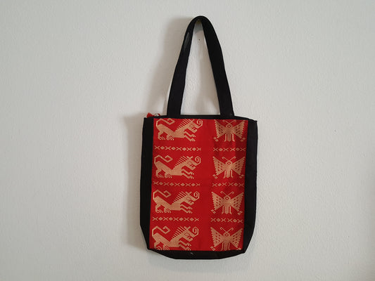 Tote w/Zip-Red R 4H $ 3BT