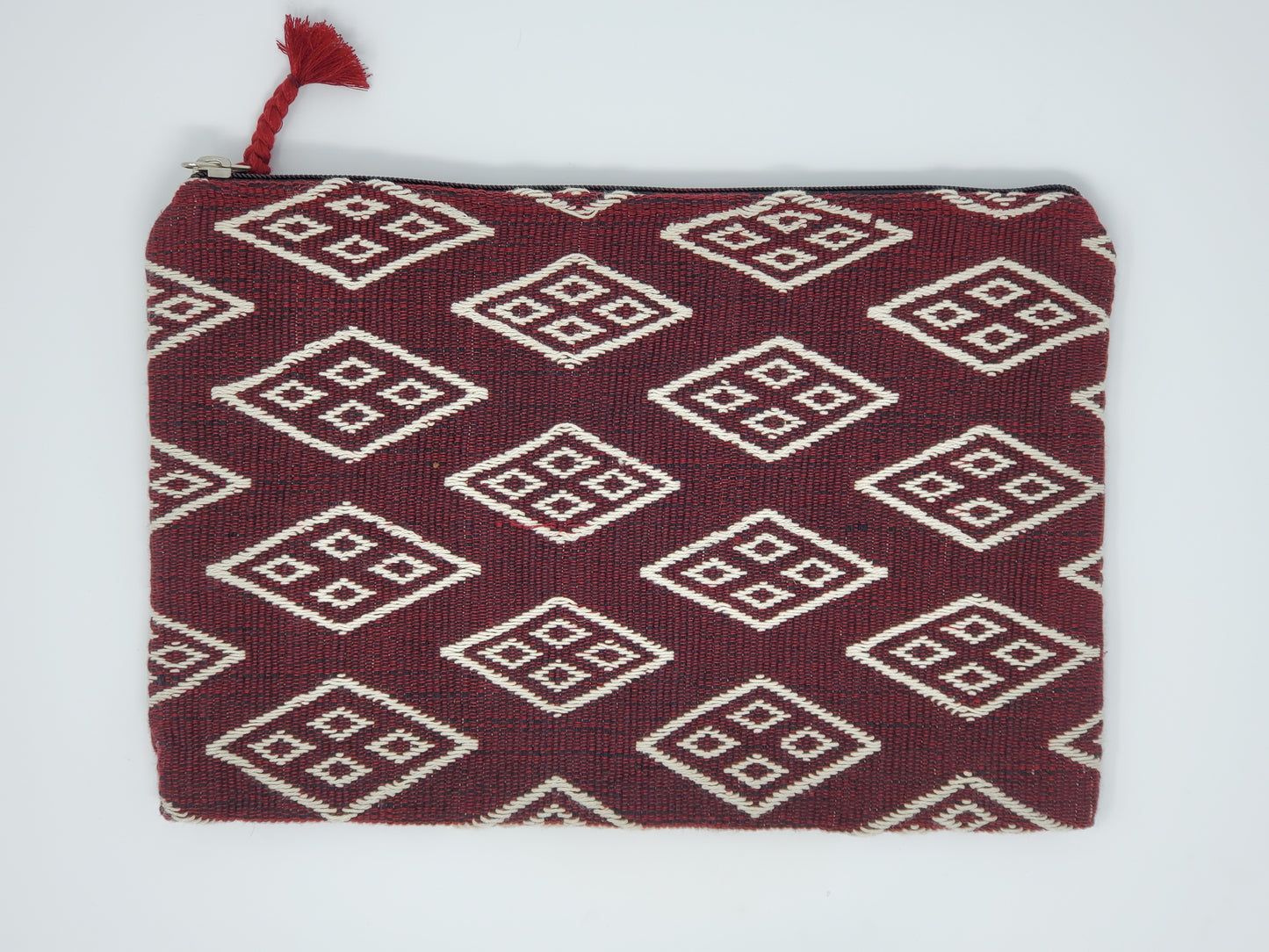 Pouch Red/Brown D motif -2