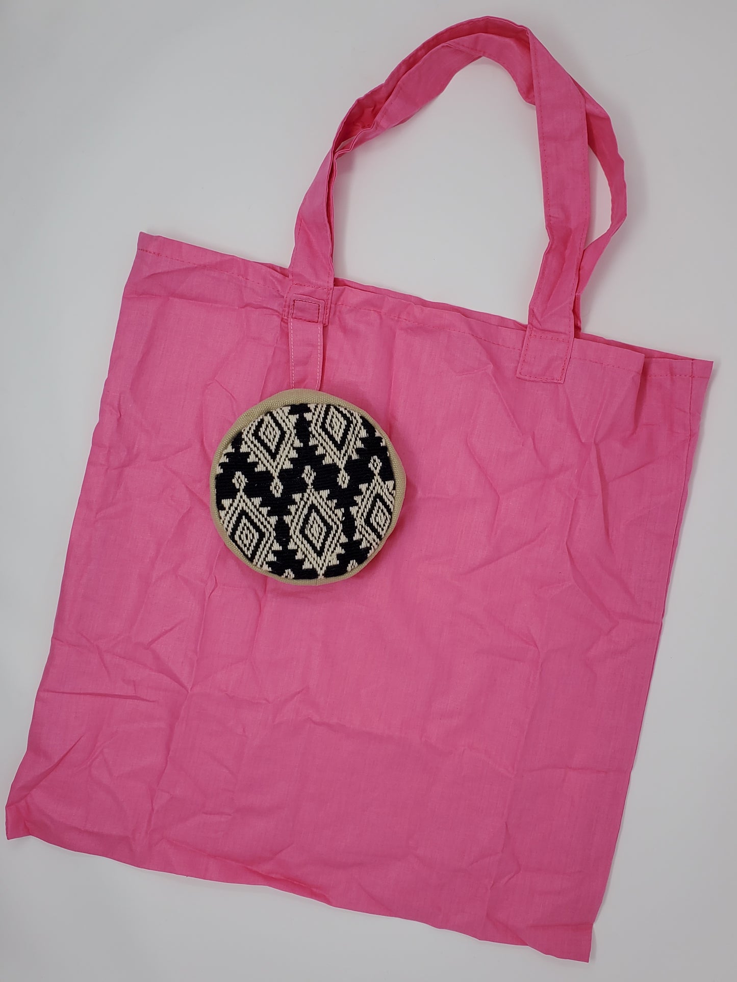 Folded Round Pink Tote